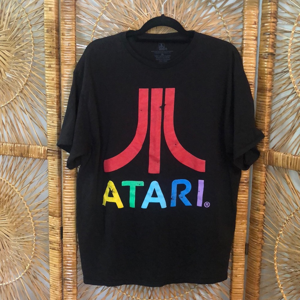 Atari Logo TShirt - Black - Size XL
